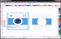 cdr基础入门教程视频-UI摄像头图标制作