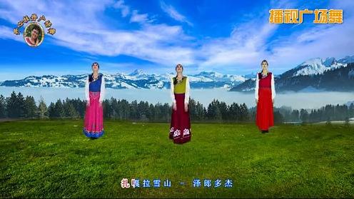 开心牡丹广场舞《扎嘎拉雪山》雨夜编舞 牡丹演绎 阿笨制作