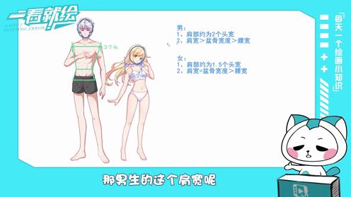 【绘画教程】动漫人物男女肩宽比例绘画技巧讲解