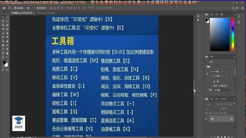 PS美工教程 ps快捷键讲解  PS去水印教程 PS抠图教程