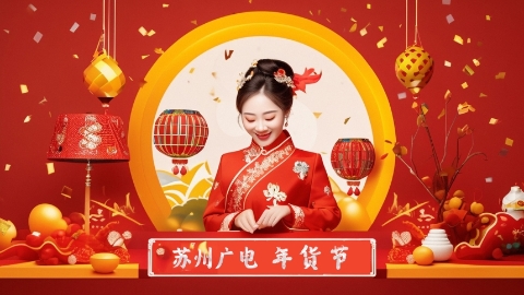 你们过年都买些什么呢，2024苏州广播电视总台年货节展销会，新年好物齐聚一堂！