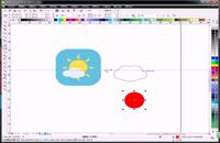 cdr入门教程视频-UI时时天气图标制作