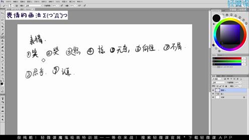 手绘漫画人物表情绘制入门教程 手绘插画入门教程