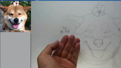 素描学习关于一只可爱的小狗狗画法1