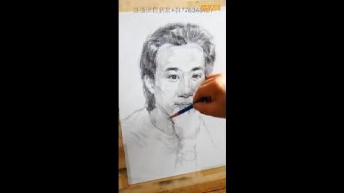 素描入门头像，带来beyond黄家驹的素描画像第七集