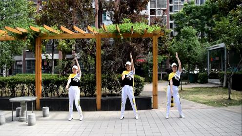 桃花森林广场舞《鳌拜鳌拜》瘦腰腹健身操