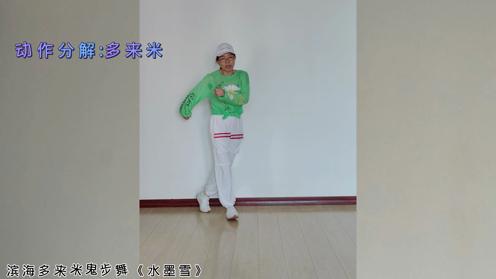 滨海多来米鬼步舞《水墨雪》一首入心入脑的曲 64步分解教学