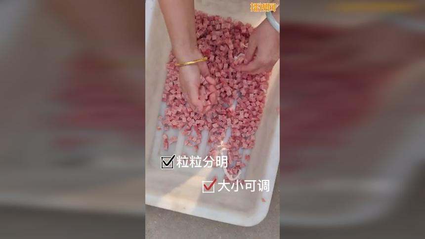 鱼豆腐切丁机丨猪肉切丁机丨鲜肉切丁机展示