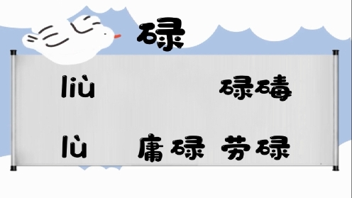 巧记多音字-- 碌、笼有这几个读音你知道吗 童趣多音字大全