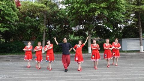 【173】天星桥红袖舞蹈队《山歌一唱春光美》编舞：吉美老师 制作：袖舞