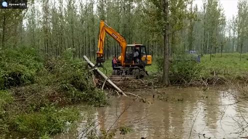 在河南做工的多功能抓木机带卷扬机 baoding