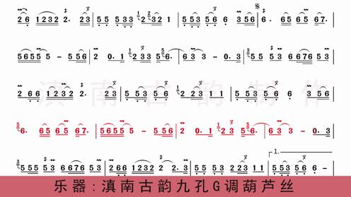  终于来了《可可托海的牧羊人》葫芦丝动态曲谱，一起来学习吧！