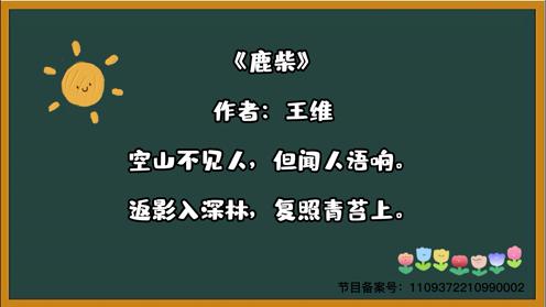 唐诗三百首《鹿柴》童趣古诗大全