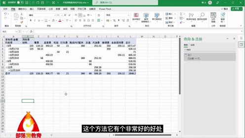 excel文本数字求和视频PQ拆分数据分列技巧透视表快速统计