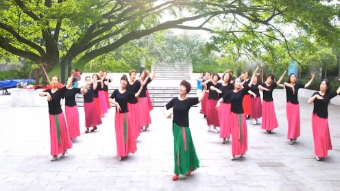 重庆明佳《初夏的风纷飞的梦》简单柔美的中三步（团队版）